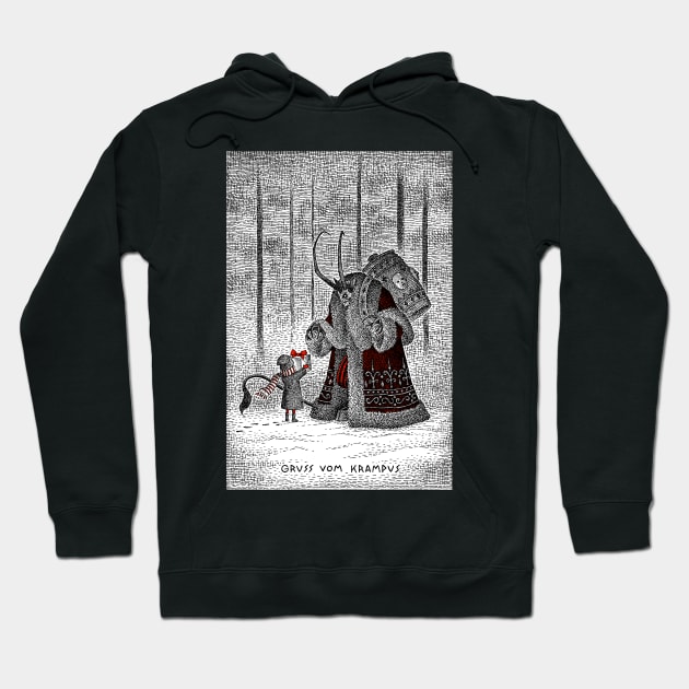 A Gift For Krampus Hoodie by Haunted Nonsense